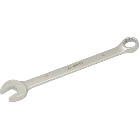 Dynamic Tools 15mm 12 Point Combination Wrench, Contractor Series, Satin D074415